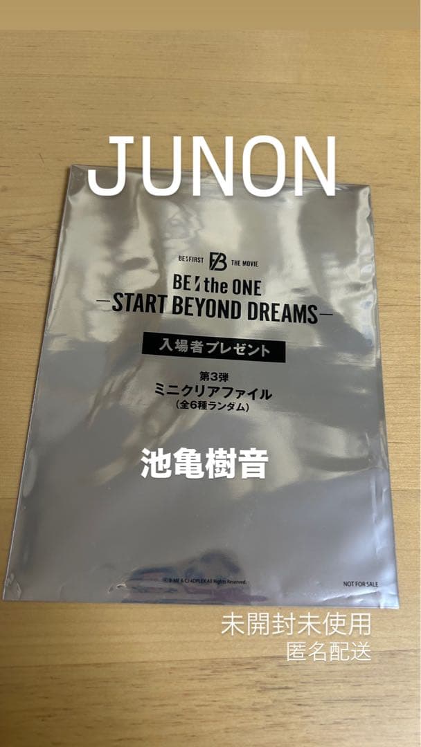 BE THE ONE 入場特典ミニクリアファイル JUNON、池亀樹音 - メルカリ