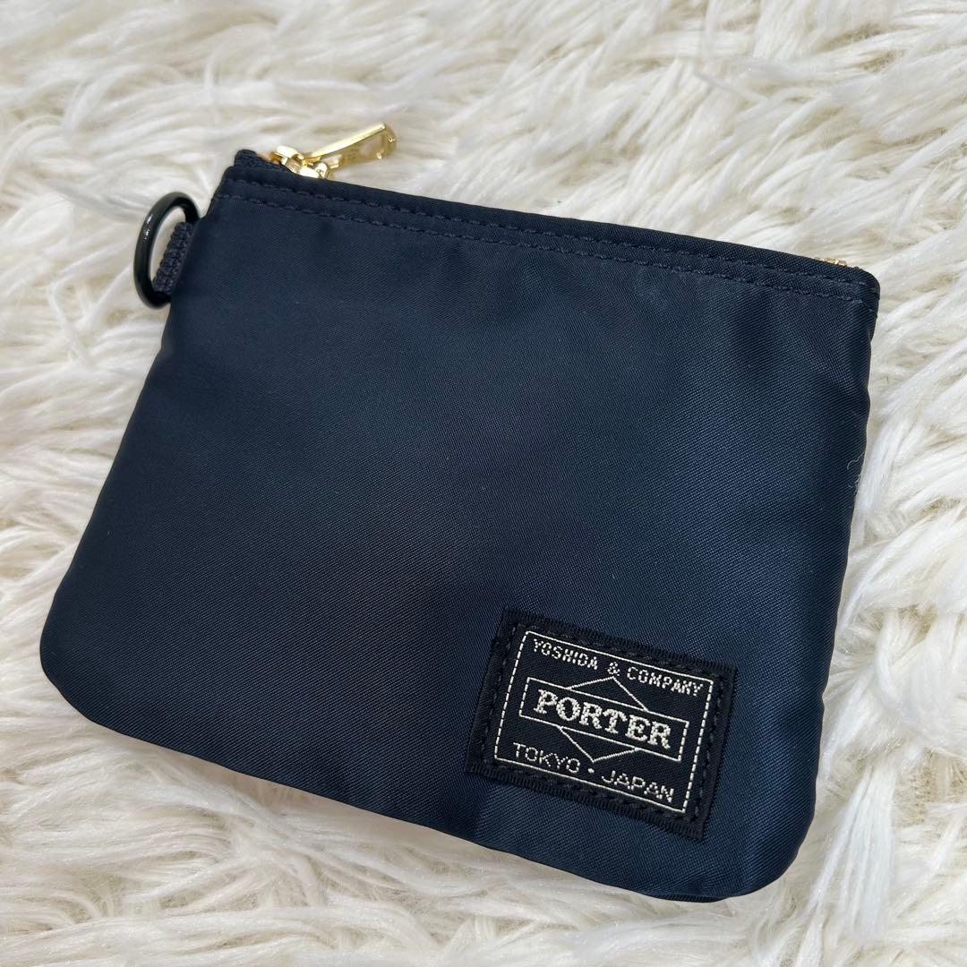 極美品♪PORTER ポーター オフィサーキット アイアンブルー ポーチ