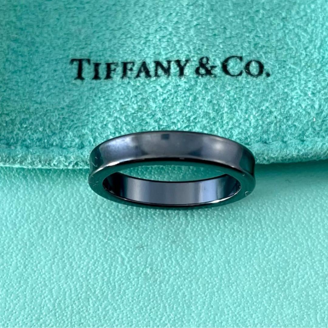 ティファニー 16.5号 1837 ナロー リング ブラック チタン WT4fe