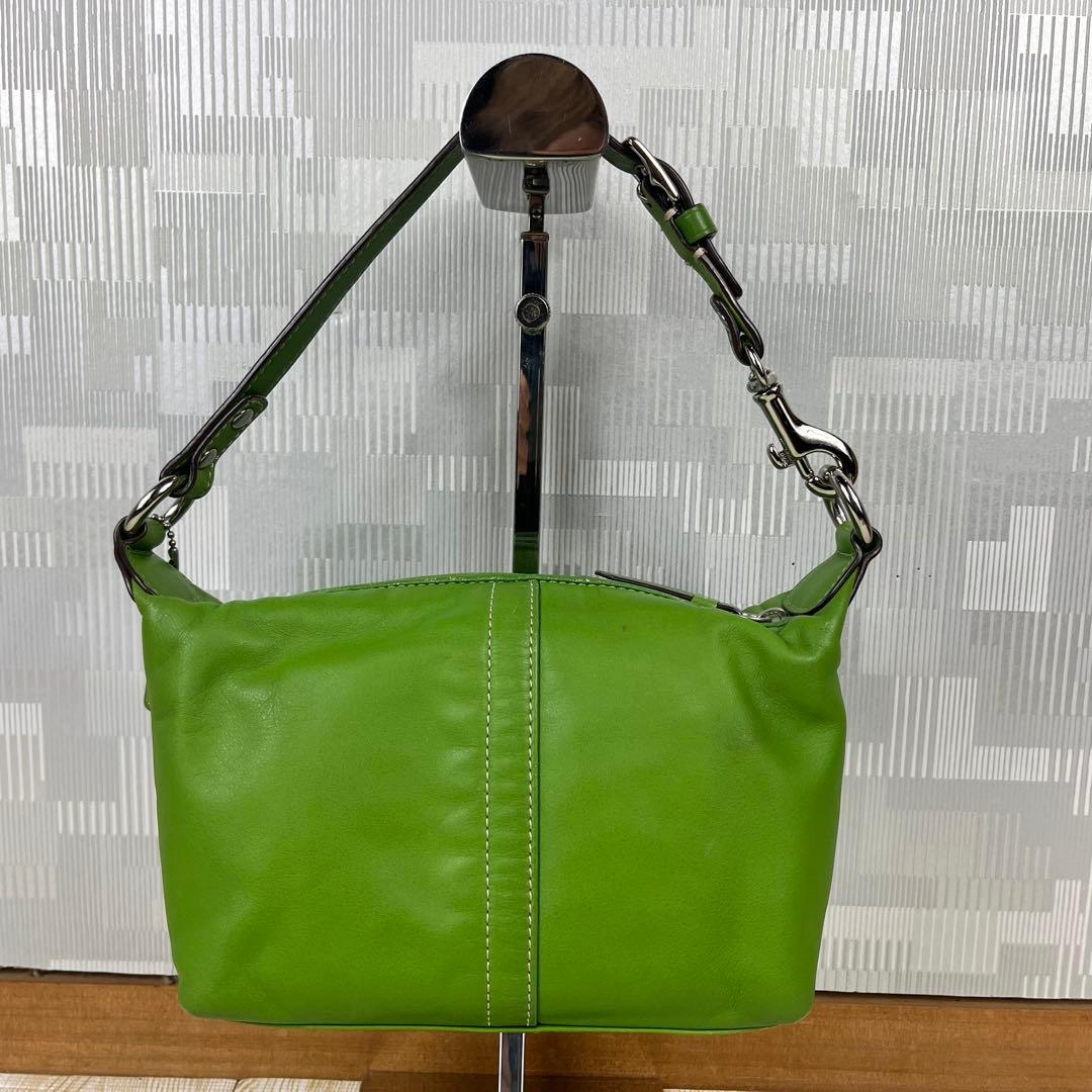 Coach コーチ アクセサリーポーチ バニティ ホースキャリッジ グリーン