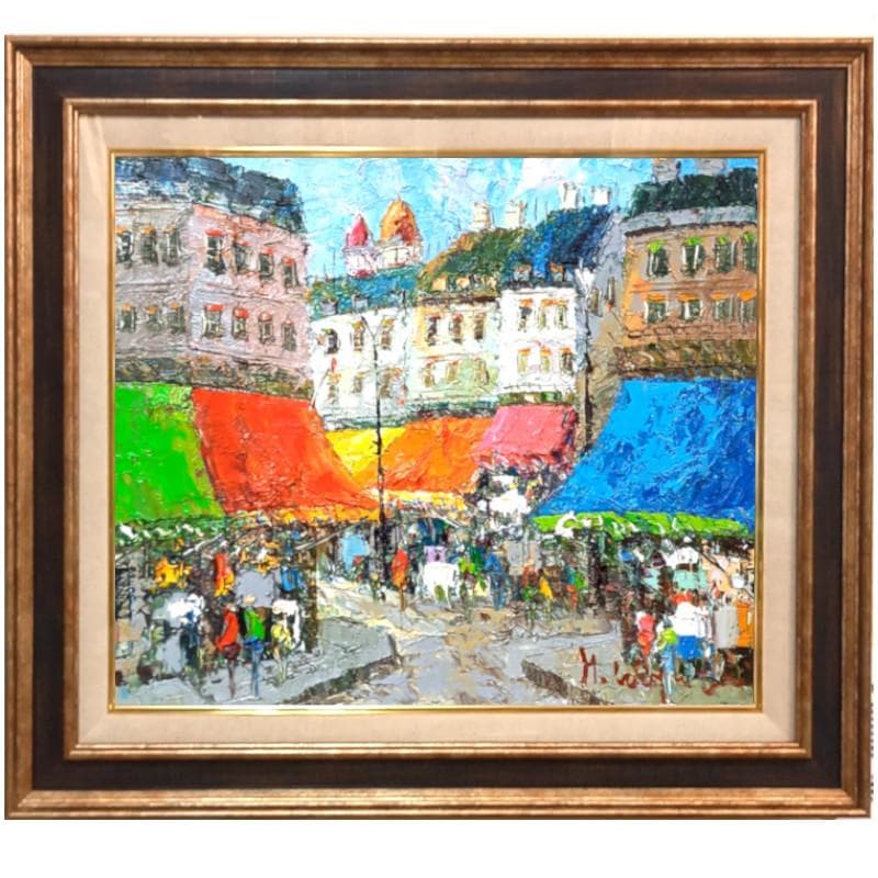 ☆渡部ひでき☆「パリの街角」油絵F８号 ☆渡部ひでき☆「パリの街角」油絵F8号 ☆渡部ひでき☆「パリの街角