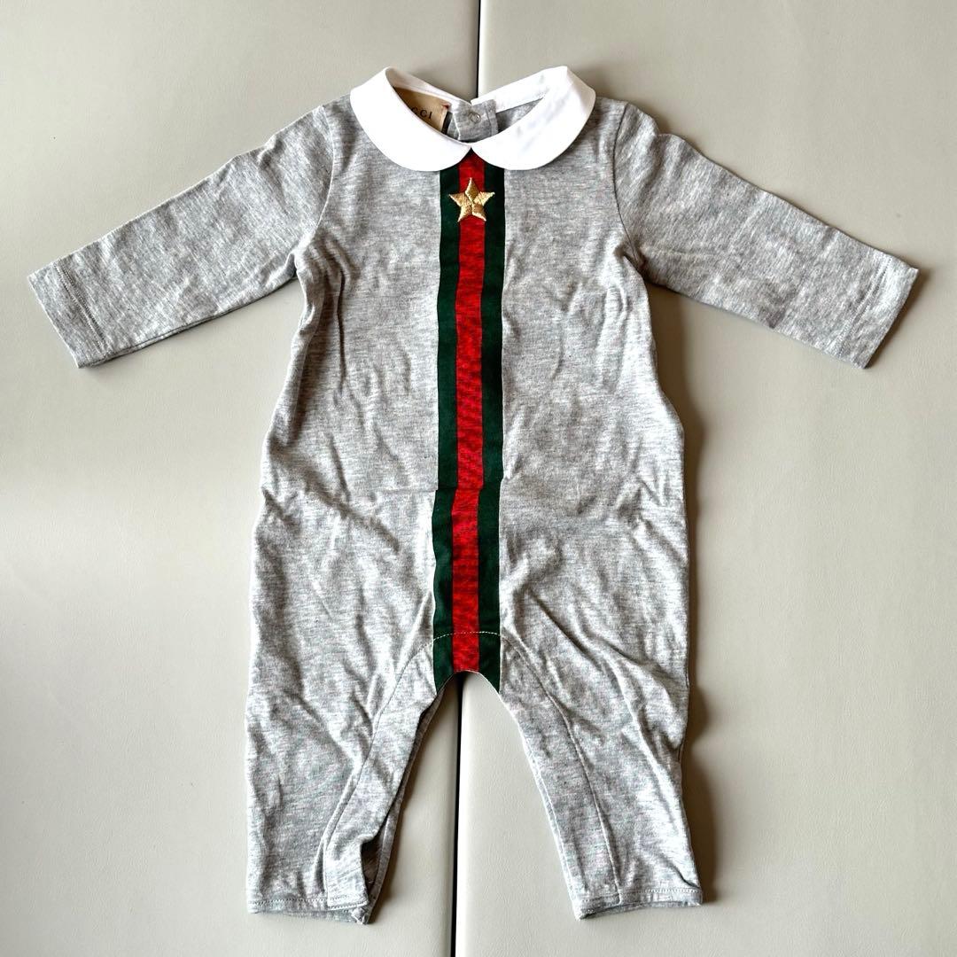 【新品未使用品】 GUCCI ベビー ロンパース スタイ 帽子 セット 出産祝い