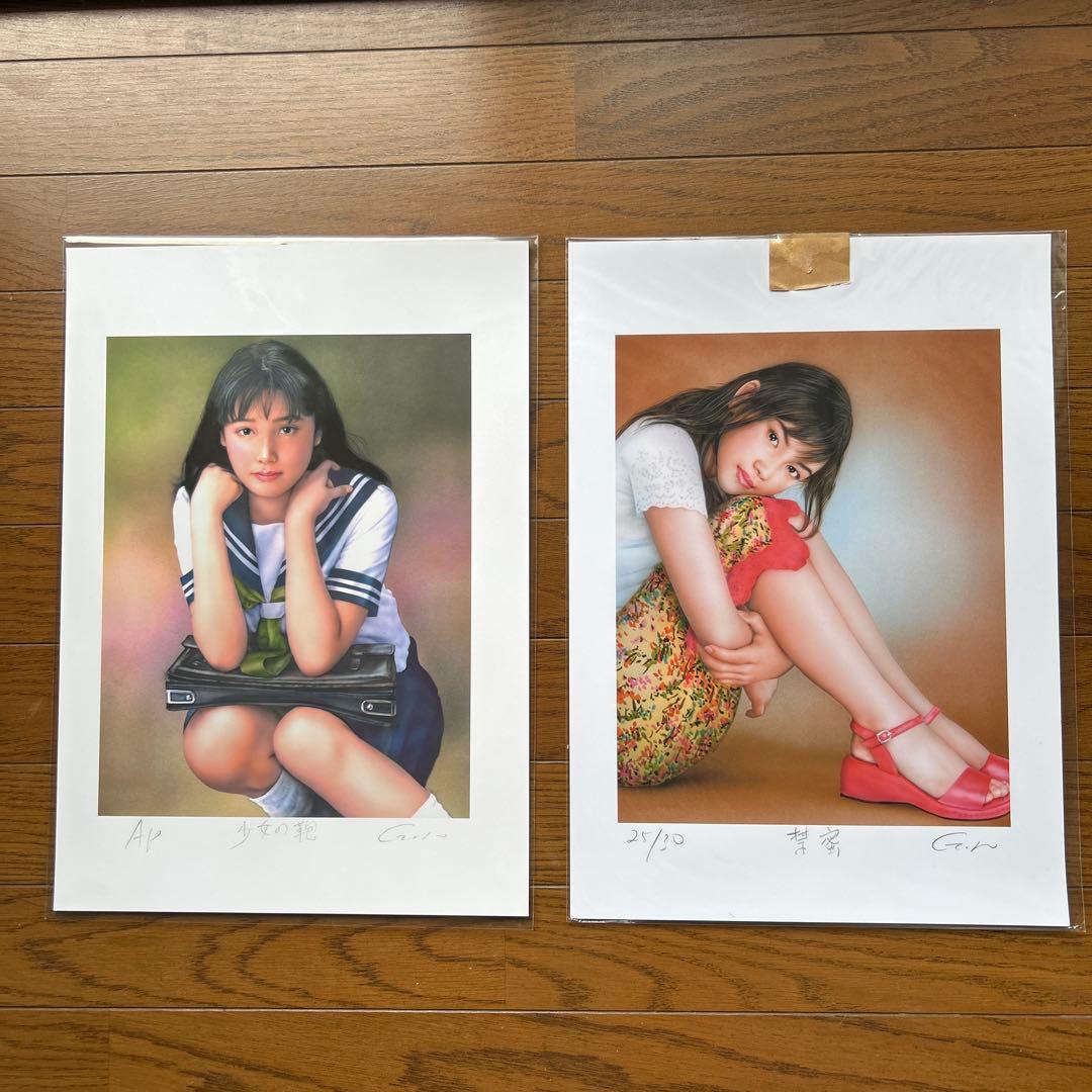 石川吾郎　美人画28点セット売り　作者本人の自筆サイン・エディションナンバー入り