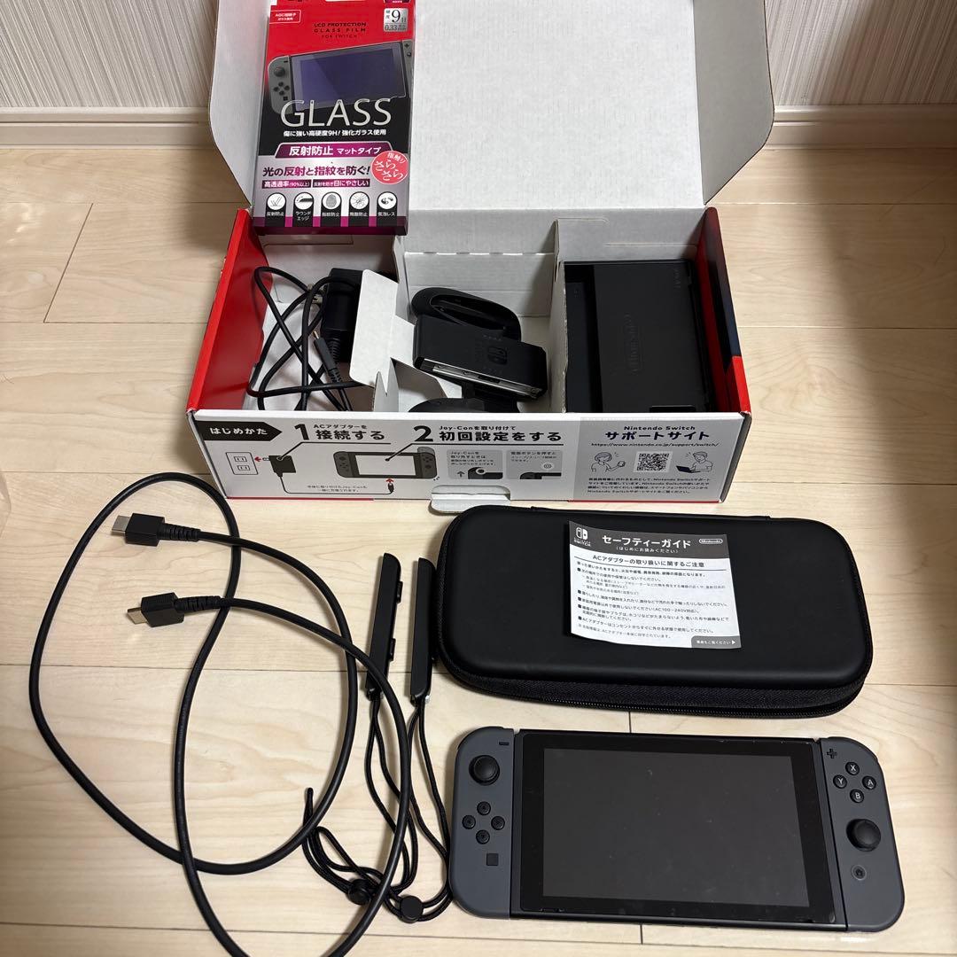 Switch 本体 グレー 付属品完備 - メルカリ