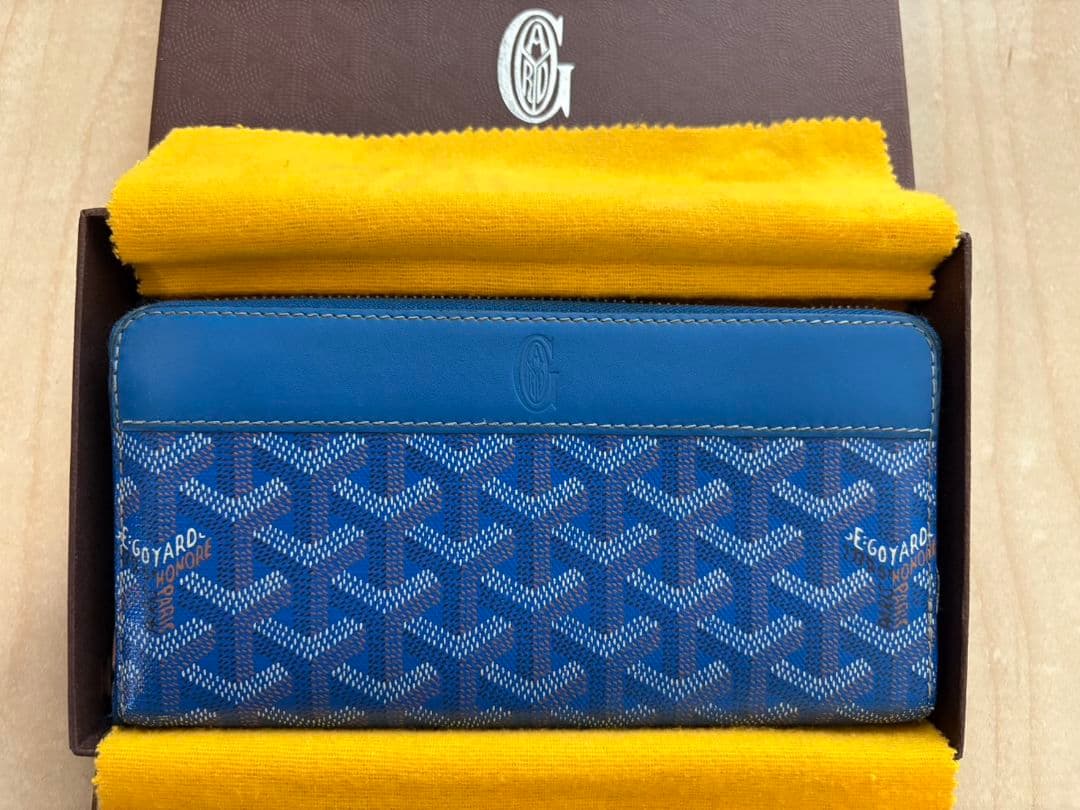 Goyard ブルー 長財布