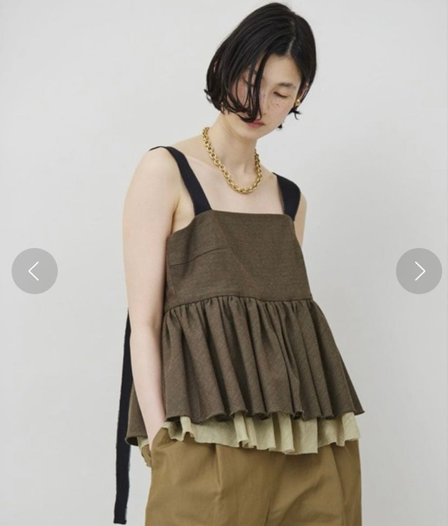 Curensology★カレンソロジー　プリペラ　ビスチェ　ブラウン