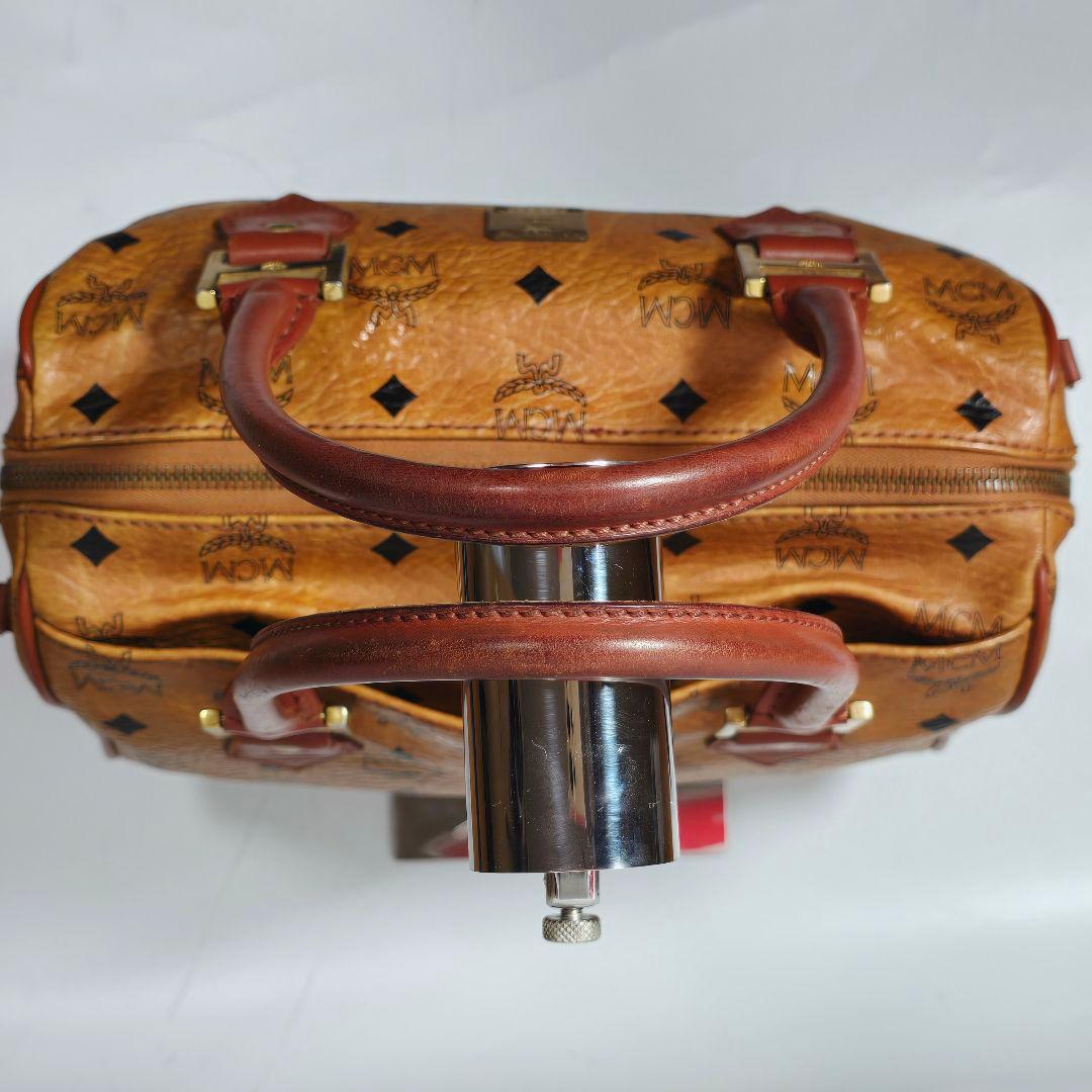 エムシーエム MCM ミニボストンバッグ ハンドバッグ ヴィセトス柄 鑑定