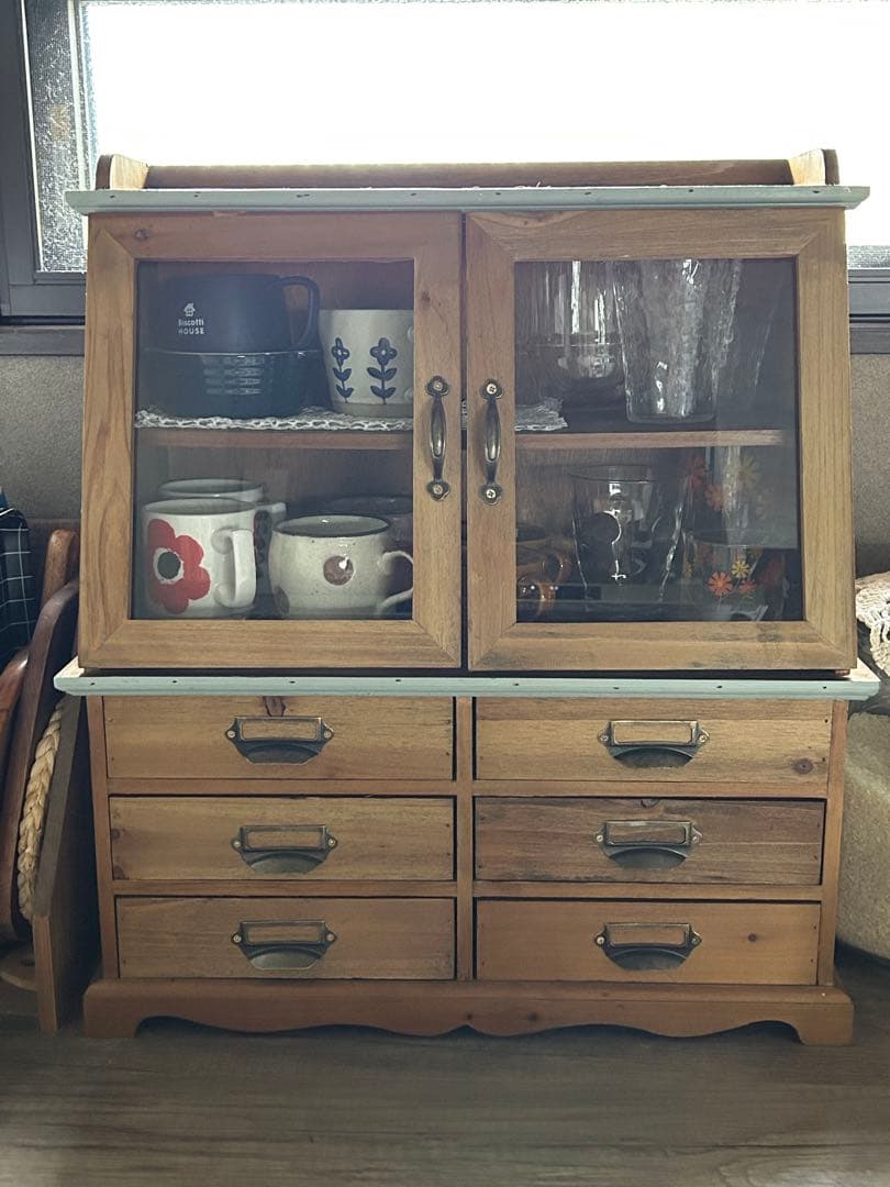 木製キャビネット フレンチ カントリー ブロカント