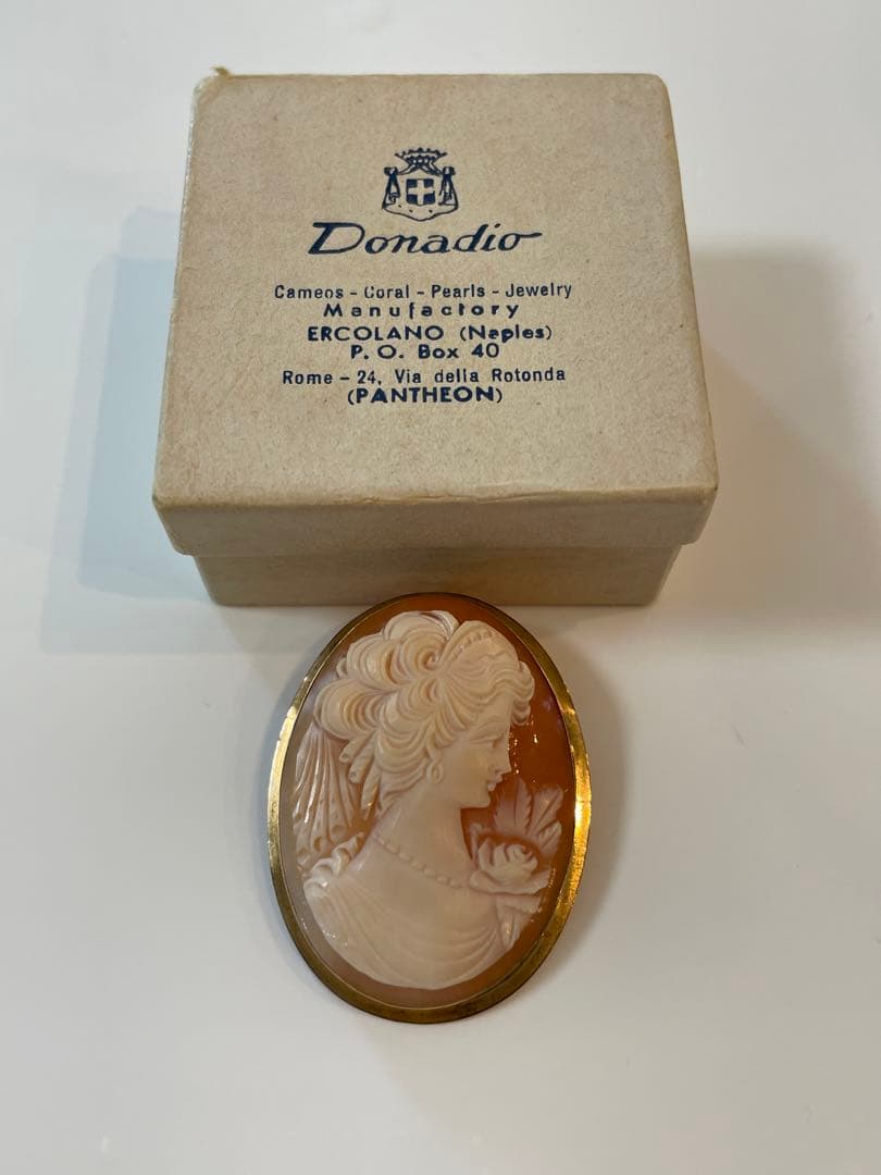 Donadio カメオブローチ ドナディオ　カメオ