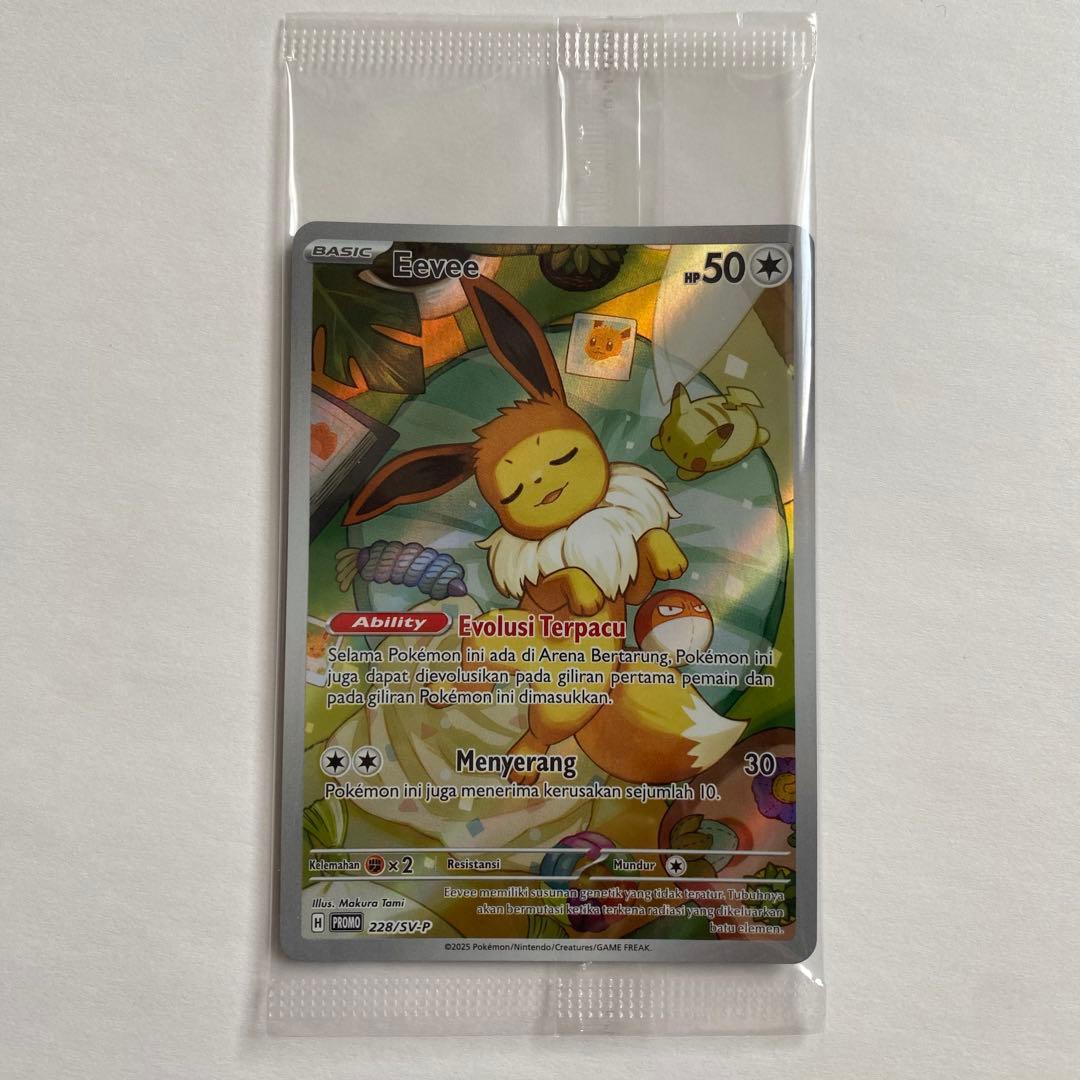 イーブイ AR 海外版 インドネシア語版 プロモ 海外限定イラスト 未開封