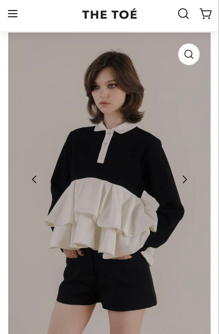 THE TOE】Hydra Peplum Tops - メルカリ