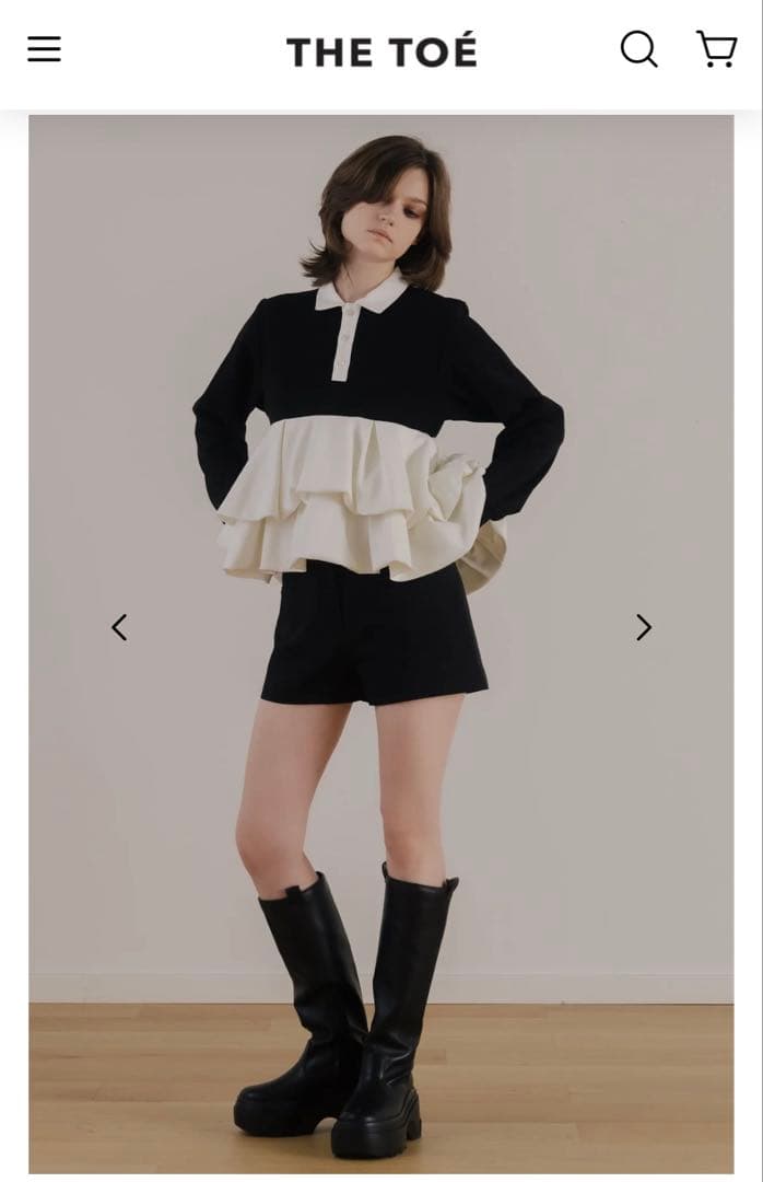 THE TOE】Hydra Peplum Tops - メルカリ