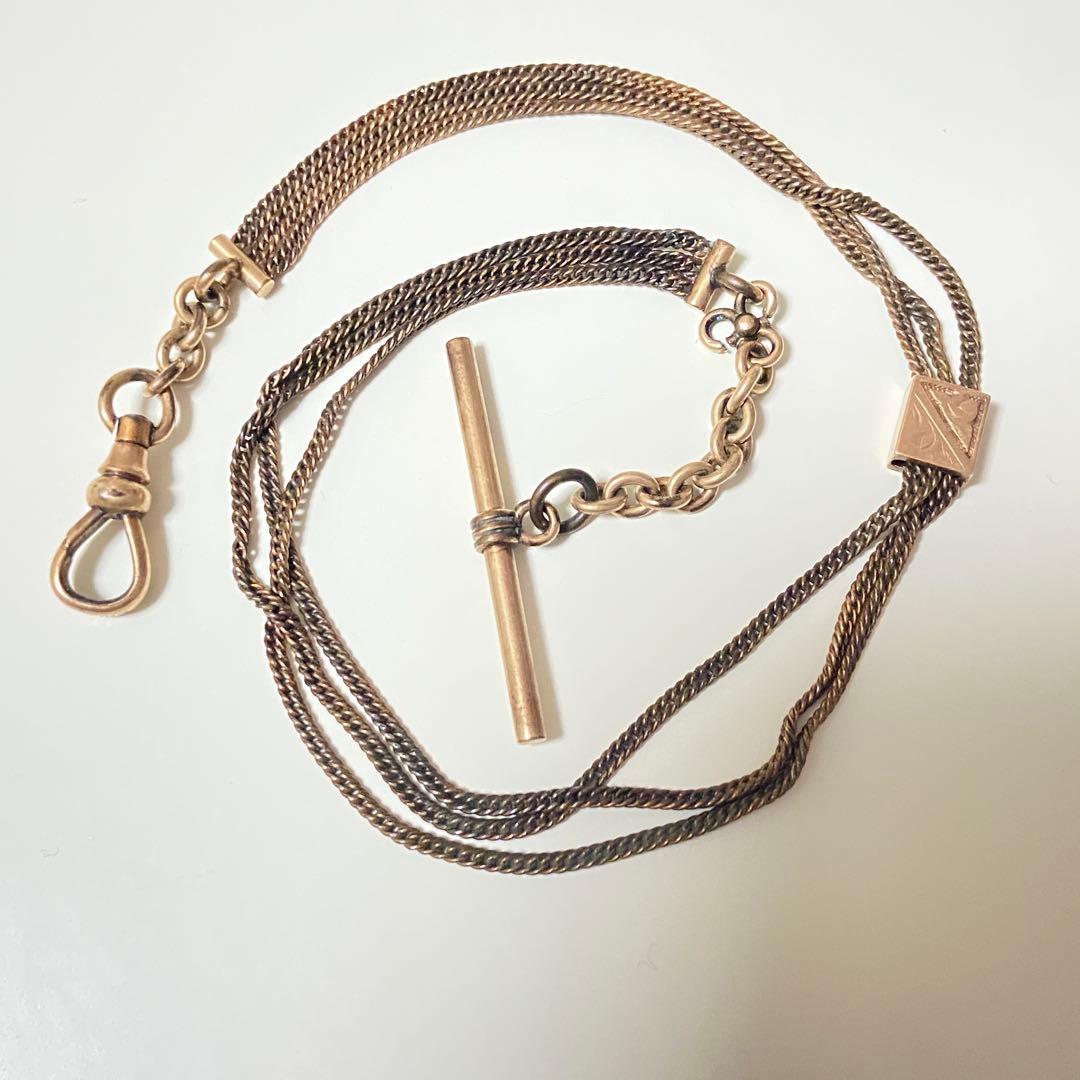 アンティーク　懐中時計　チェーン　米国　アメリカSimmons