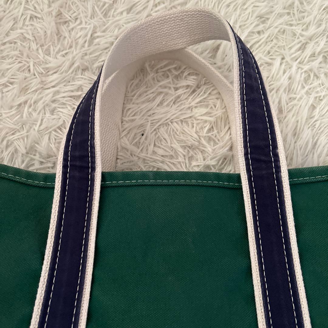 ビームス　L.L.Bean ボート&トート 別注 ネイビー グリーン M