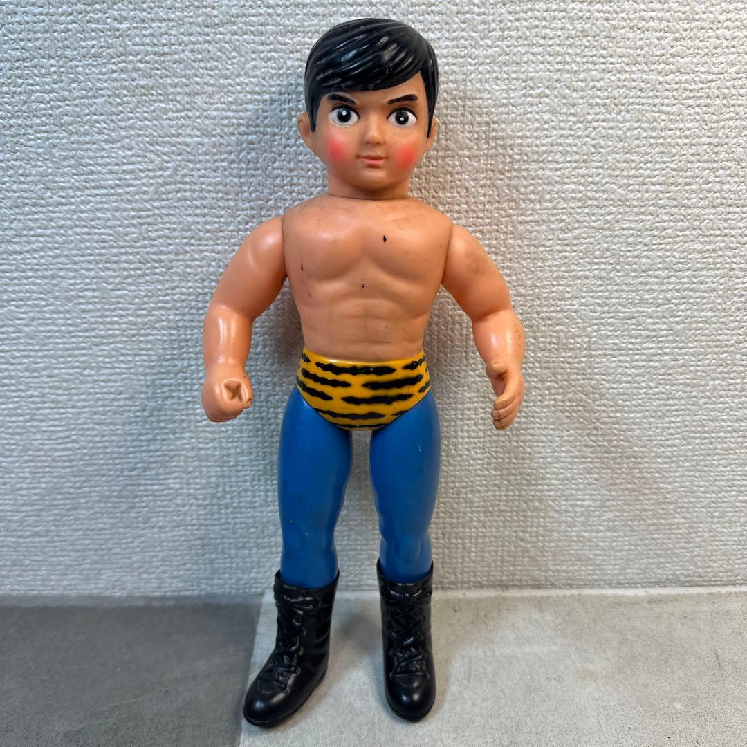 当時物 タイガーマスク 梶原一騎 辻なおき ソフビ 中嶋製作所 面とれ