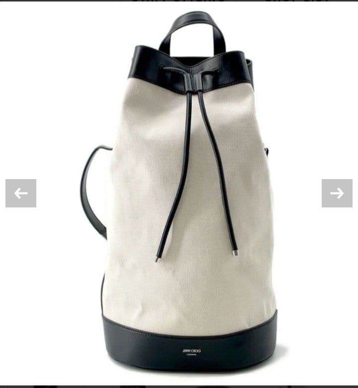 ジミーチュウ エヴァン バックパック リュックサック 巾着式 美品　期間限定値下