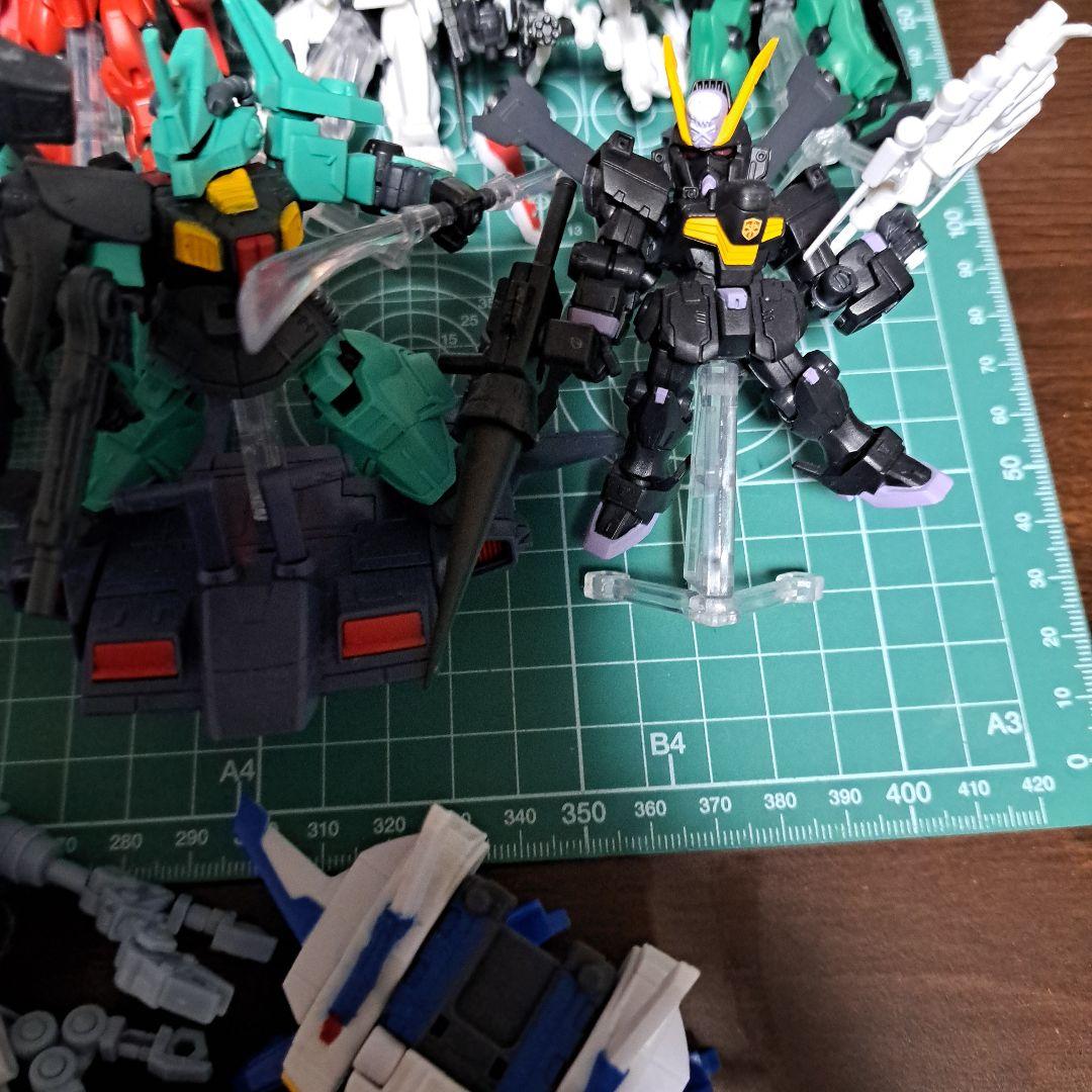 ジャンク】モビルスーツアンサンブル 組み済み&見組み立てまとめ売り