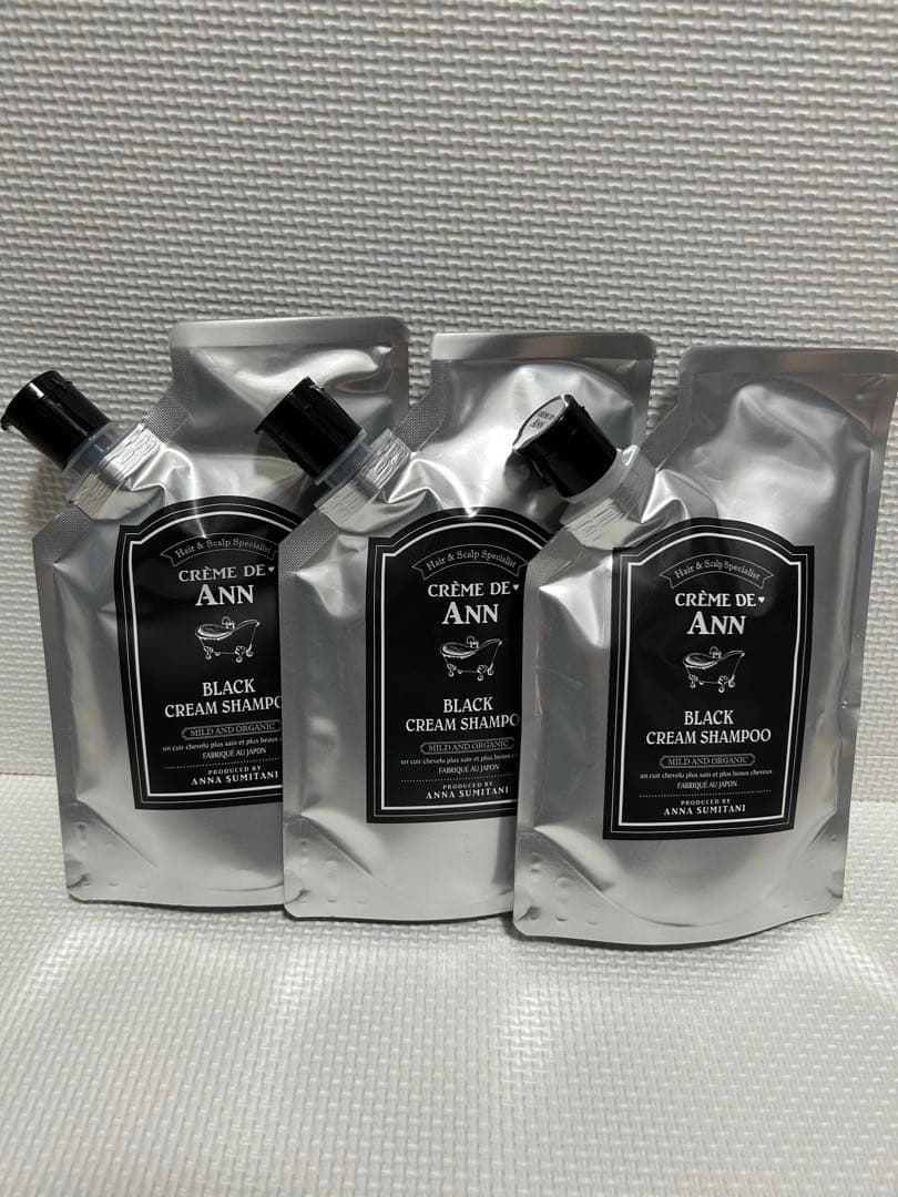 【新品未開封】クレムドアン　ブラッククリームシャンプー400g✖️3袋セット！