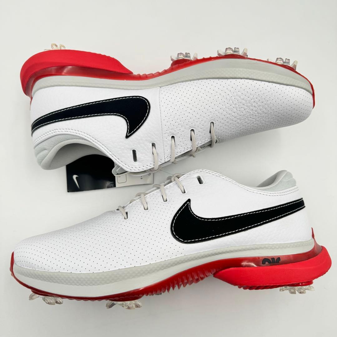 新品✨Nike ゴルフシューズ　白色　赤色　24.5cm
