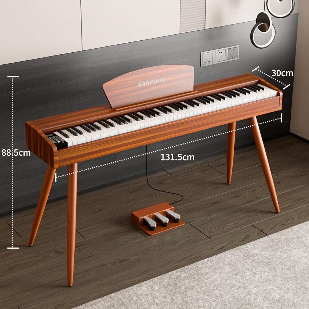 電子ピアノ 88鍵盤 ハンマーアクション 木製スタイル 電子ピアノ フランス製