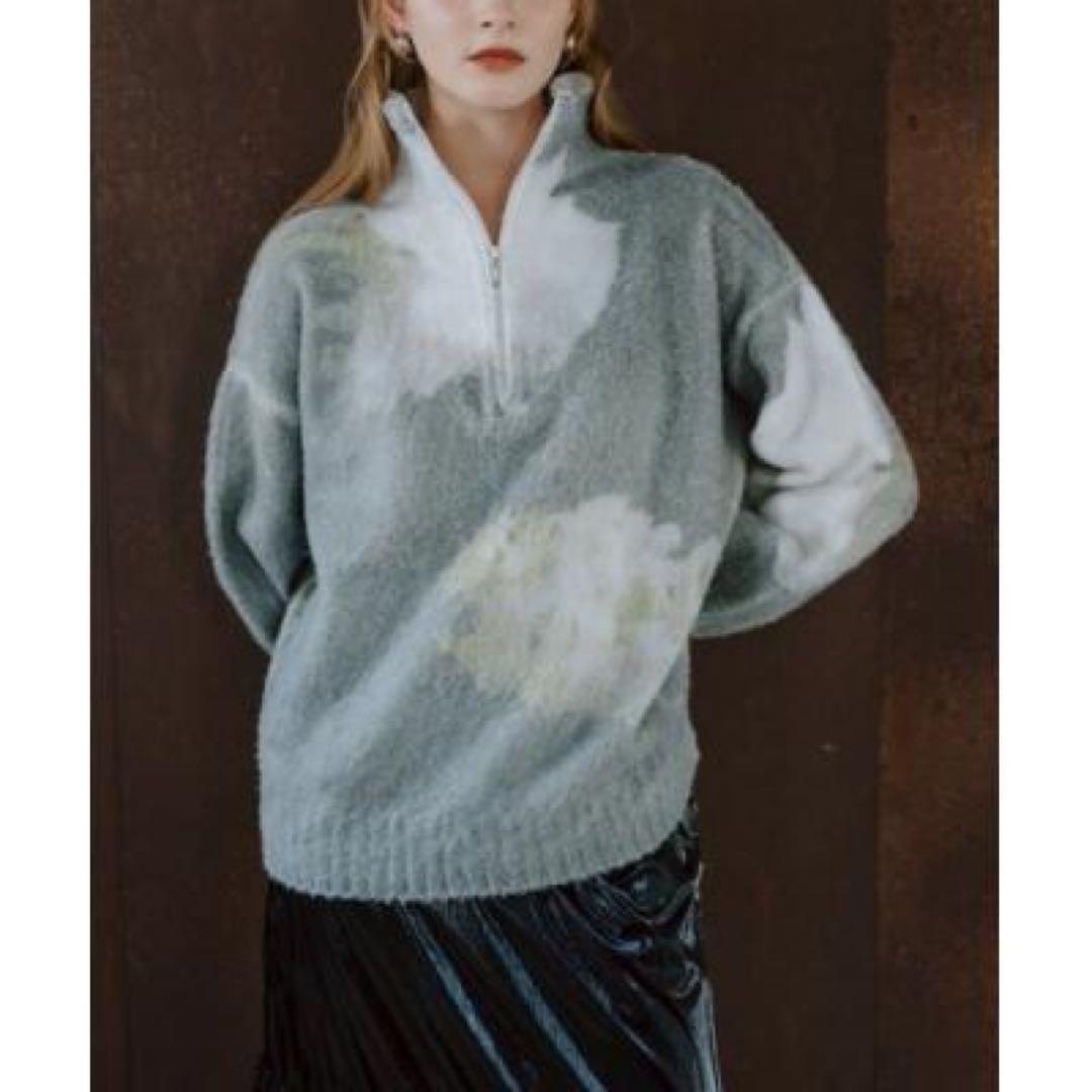 sahara グラデーションニット　グレー