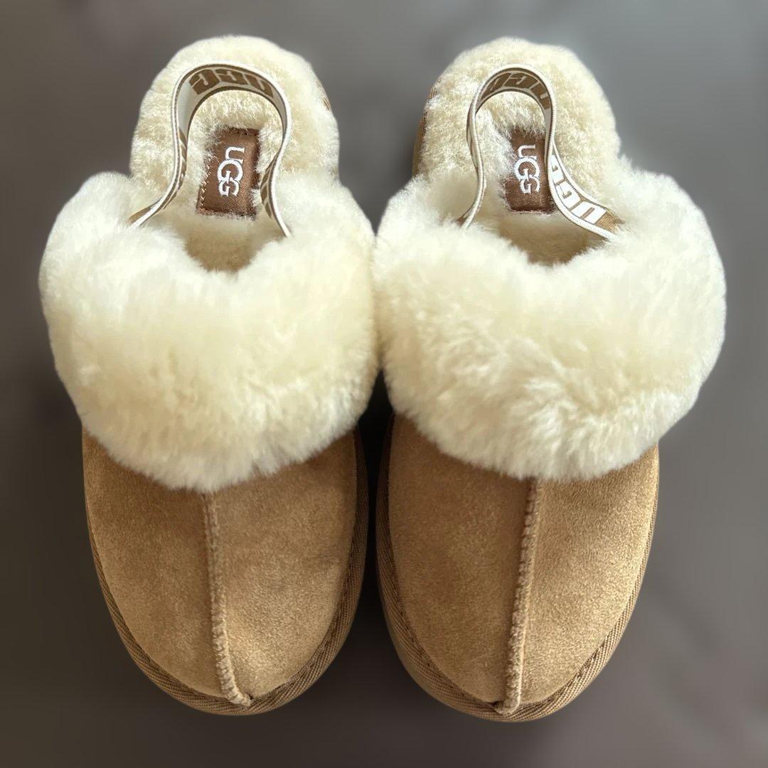 UGG アグ ファンケット チェスナット 厚底ムートン 21cm - メルカリ