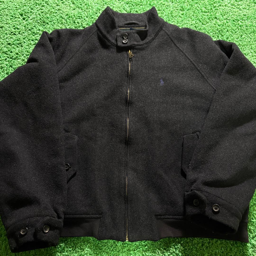 ラルフローレン g-9 ハリントンジャケット ウール チャコール 90s