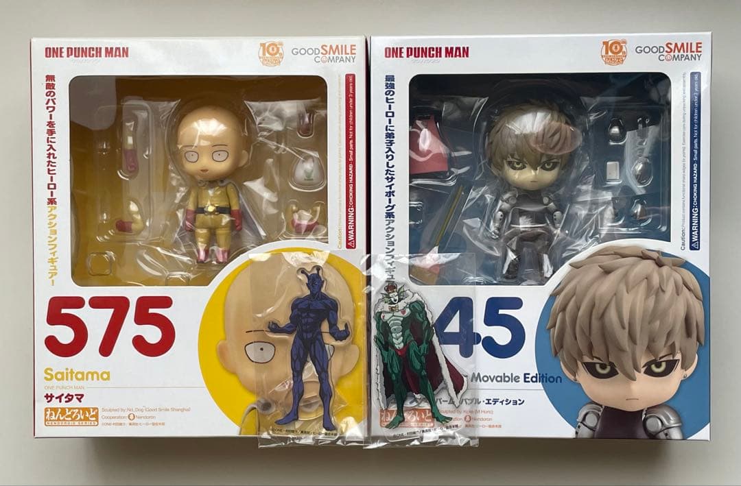 箱難有 ワンパンマン ねんどろいど サイタマ ジェノス 特典付 アクリルスタンド