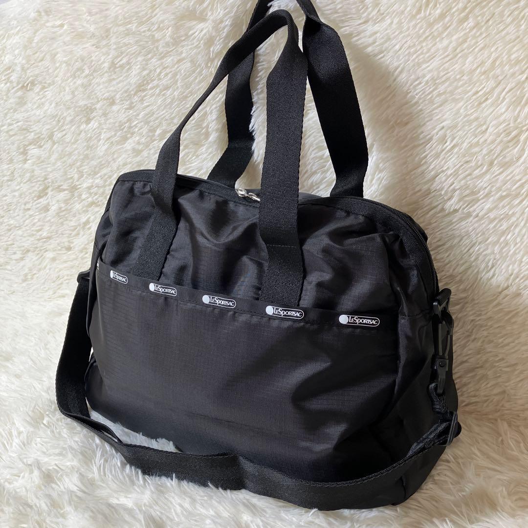レスポートサック 2way ショルダーバッグ ボストンバッグ　ブラック 黒 LeSportsac（レスポートサック） 《クーポン配布》レスポートサック