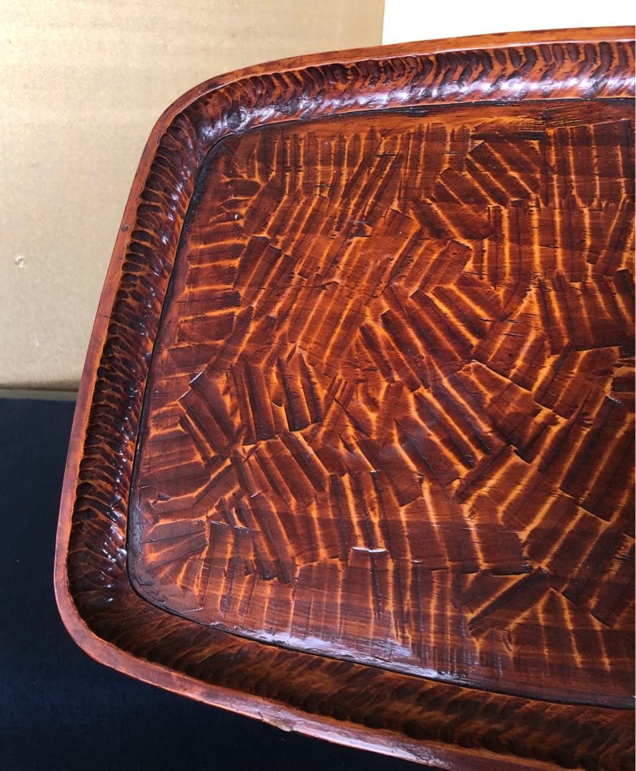 nicecats様専用 讃岐彫 吸物膳2客 小膳 刳抜 木製漆器260121