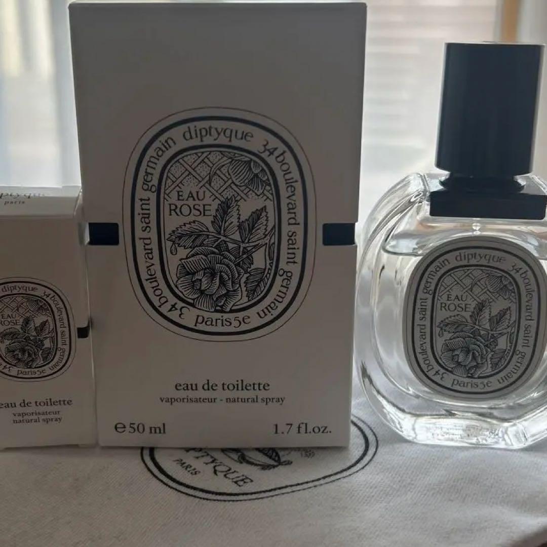 diptyque Eau Rose 50ml 香水　ミニボトル　袋付き
