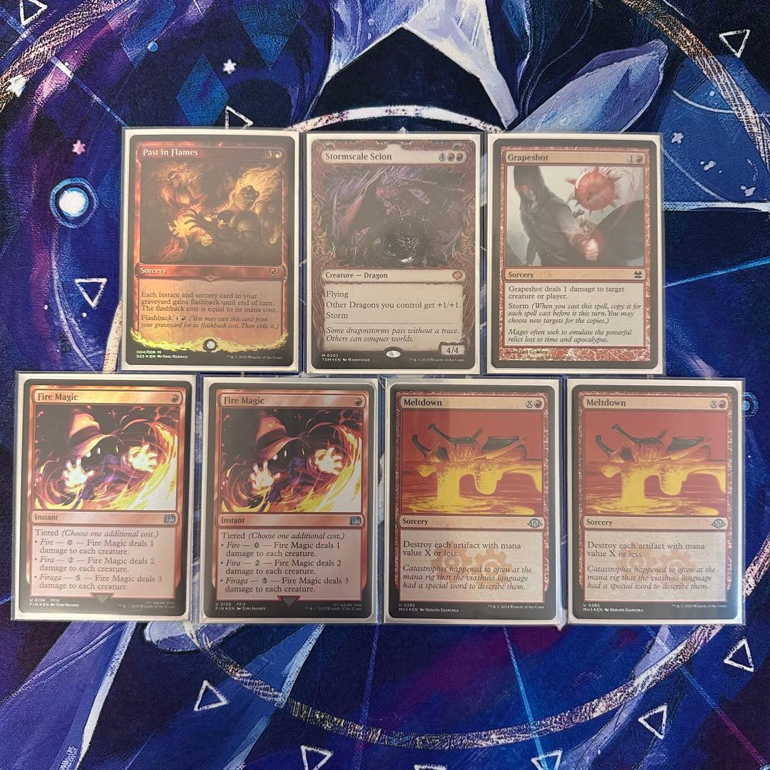 MTG/ルビーストーム/Ruby Storm/全てFoil/英語/×75枚デッキ - メルカリ