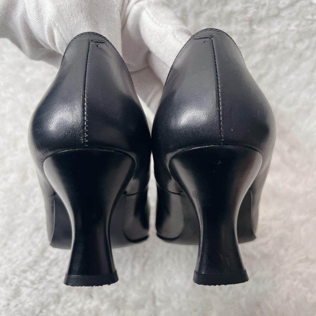 ワコール サクセスウォーク スクエアトゥ レザー パンプス