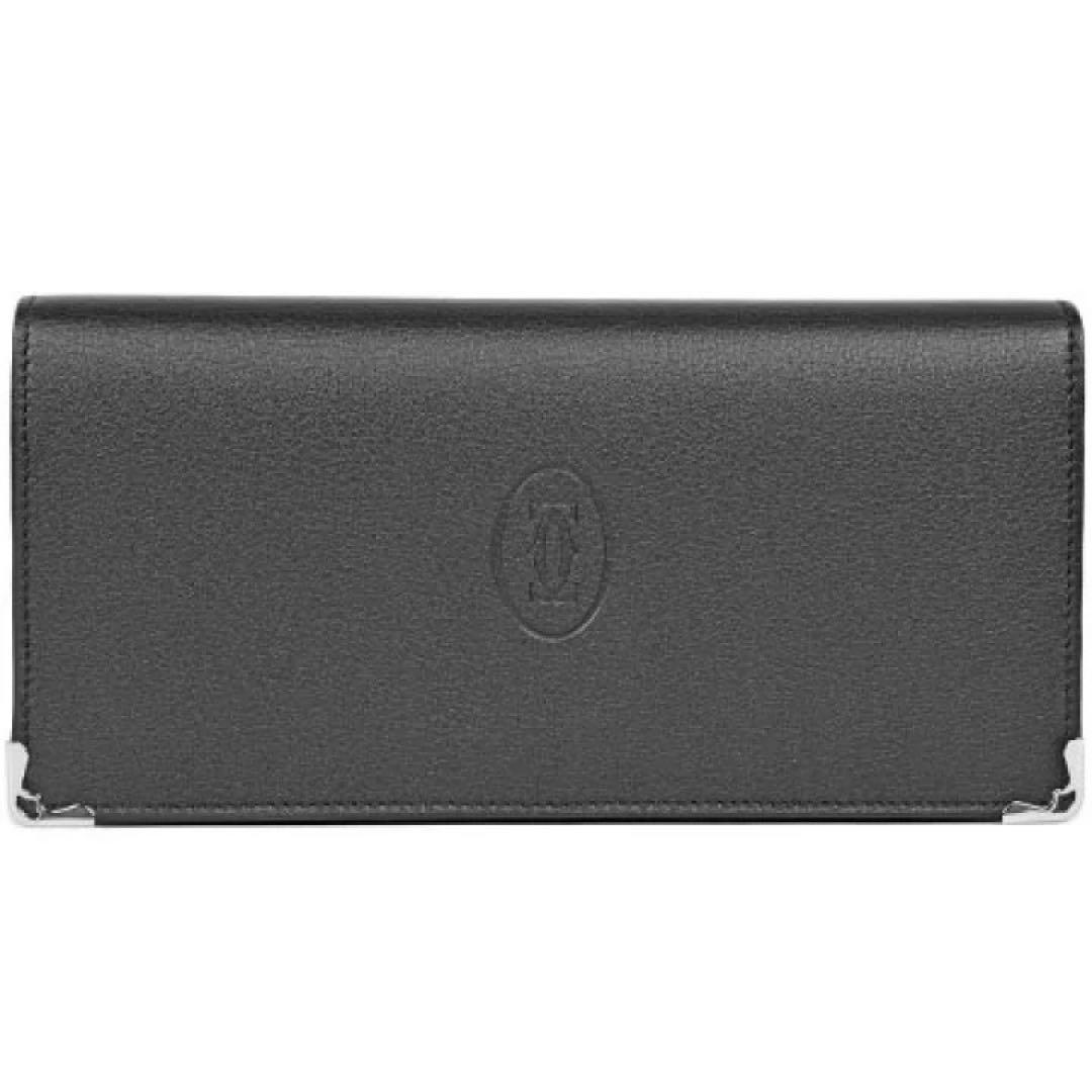 美品】Cartier 長財布 黒 レザー - メルカリ