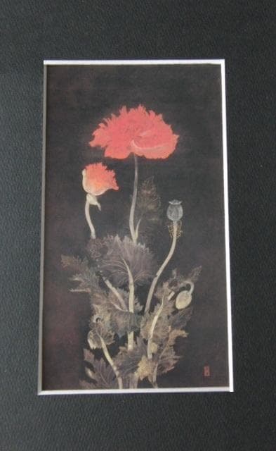 松本祐子、【微光】、希少な額装用画集より、新品額装付