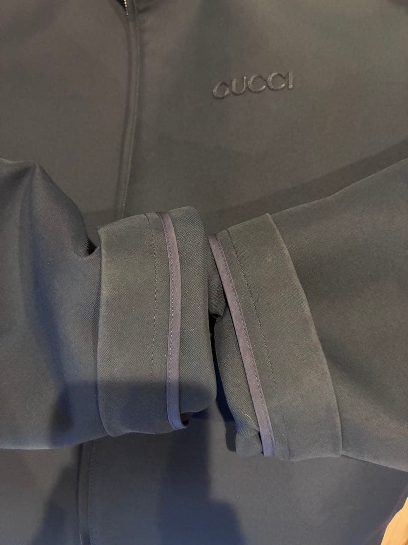 GUCCI ウールアセテート エンブロイダリー ジップジャケット 48 - メルカリ