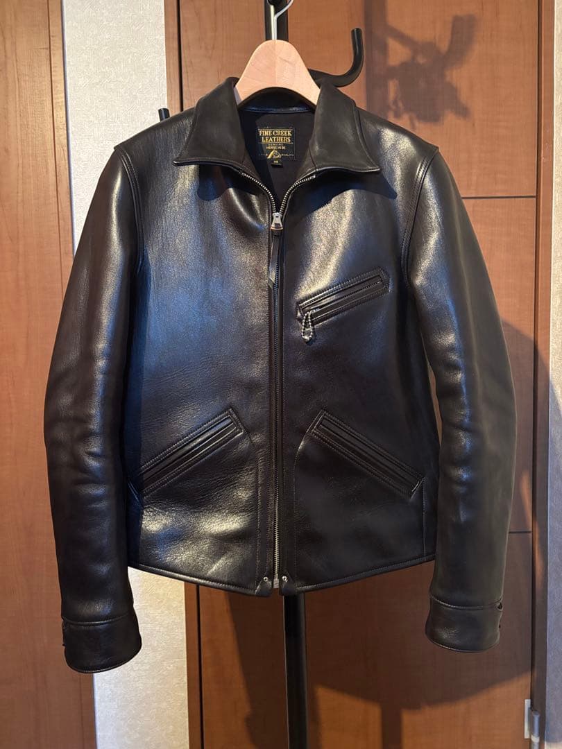 ファインクリークレザーズ　サンタアニタ　レザースポーツジャケット　36　黒　馬革 楽天市場】【FINE CREEK LEATHERS/ファインクリークレザーズ】「Sports