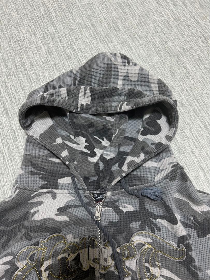 BELVET 迷彩柄 フルジップパーカー - メルカリ