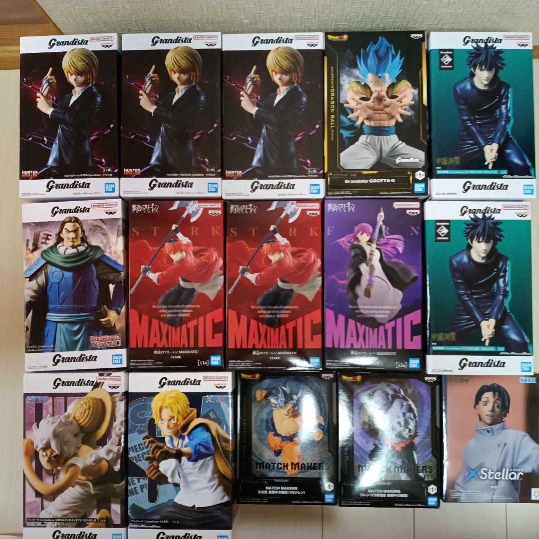 ドラゴンボール、ワンピース、呪術廻戦等フィギュアまとめ売り15体