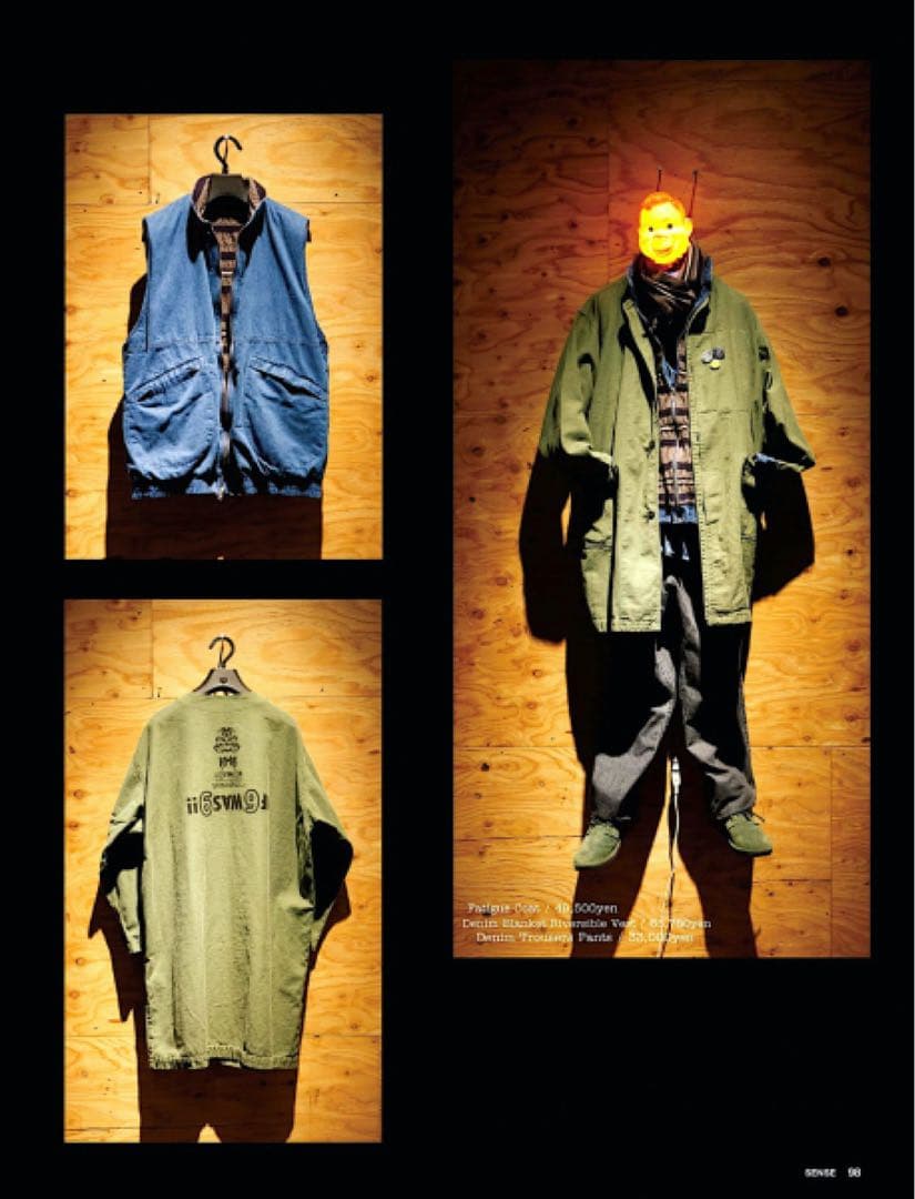 テンダーロイン TENDERLOIN デニムブランケットリバーシブルベスト