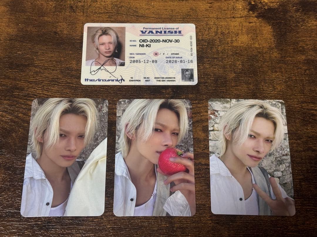 ENHYPEN THE SIN : VANISH ニキ トレカセット - メルカリ