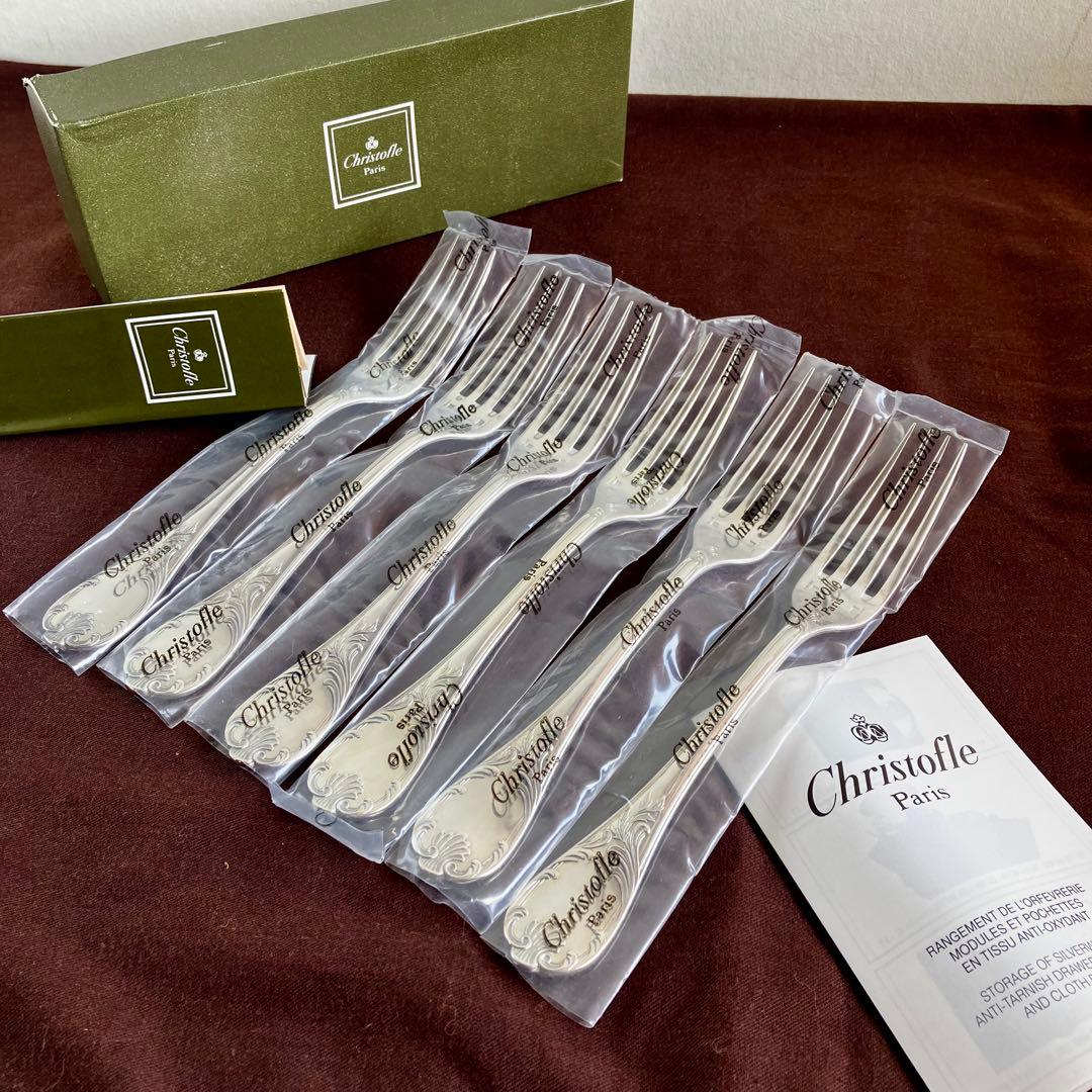 未使用 Christofle Marly フォーク 6本 マルリー クリストフル