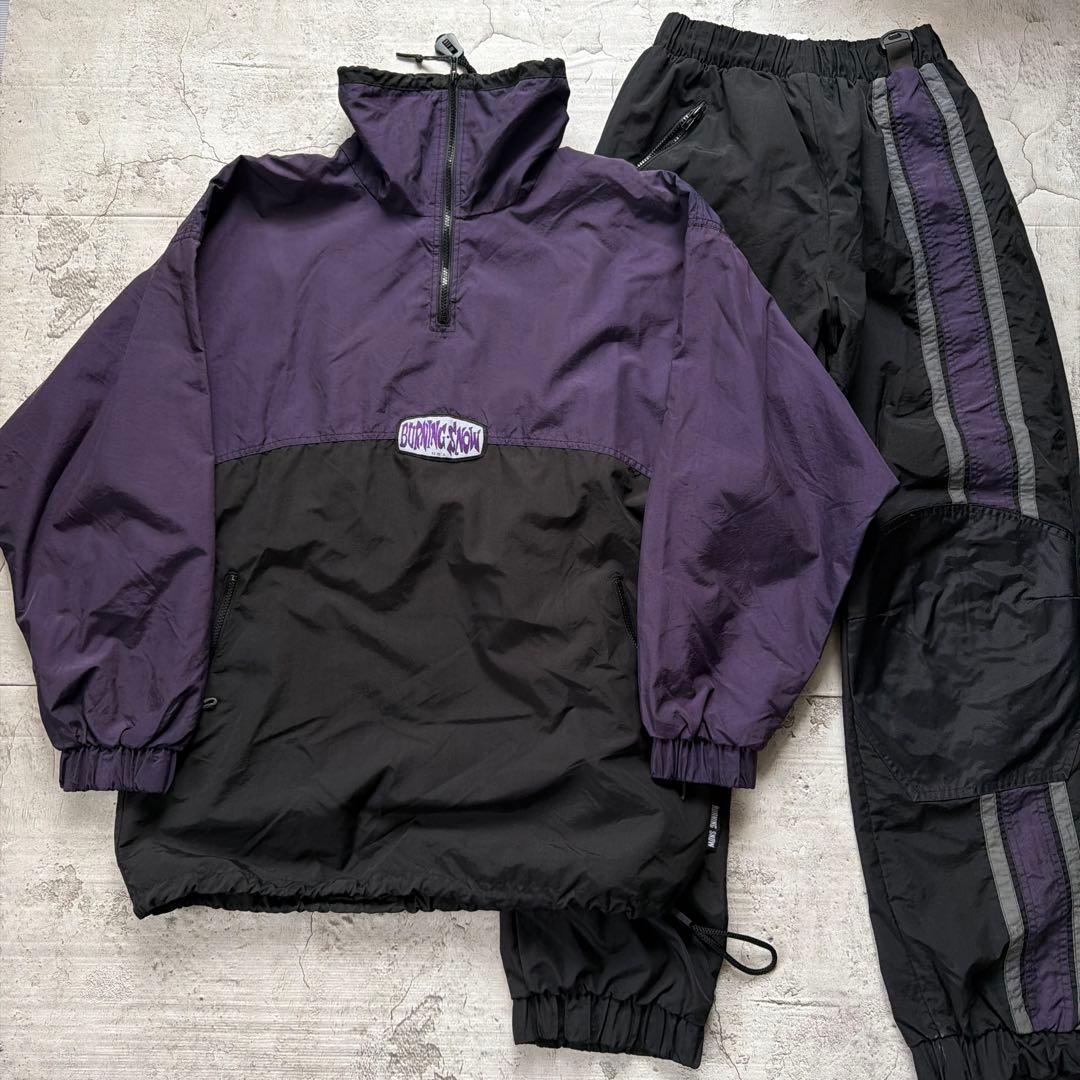 90s BURNING  スノボーウェア　セットアップ USA製
