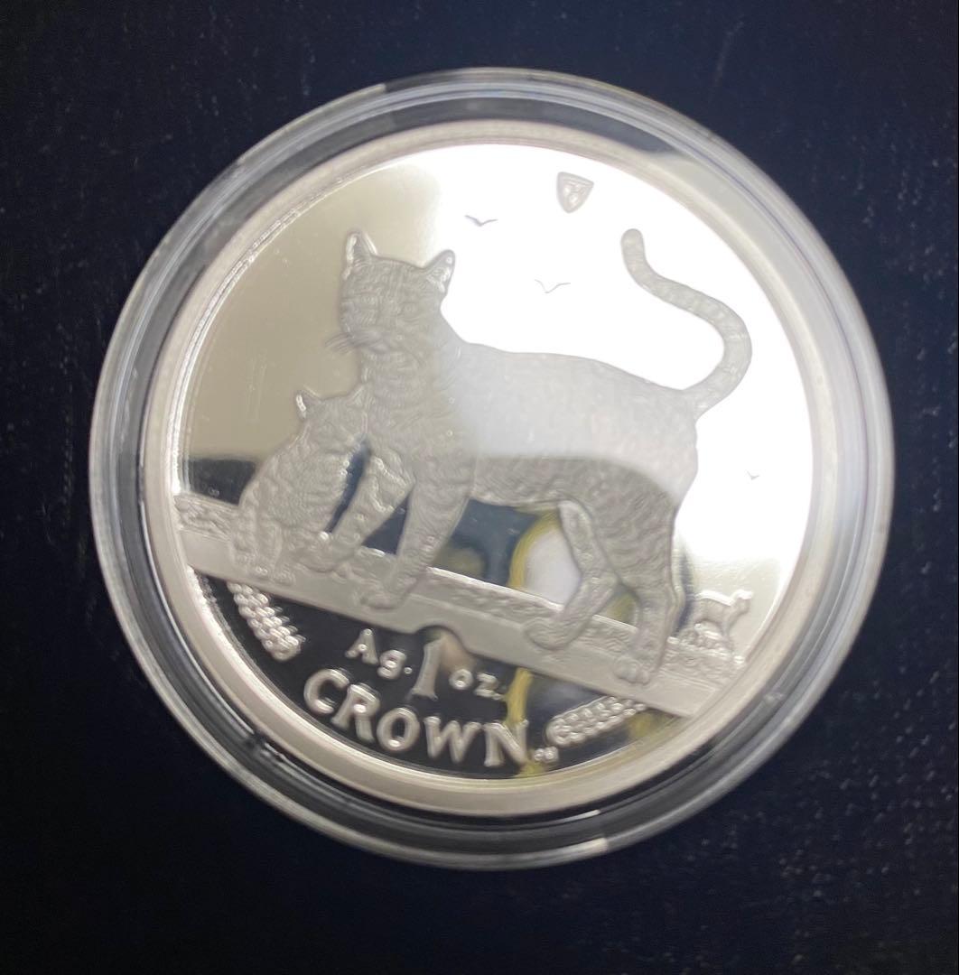 猫デザイン 1oz 銀貨 CROWN 楽天市場】即納・追跡可 新品未使用 2015 マン島 1オンス 1クラウン