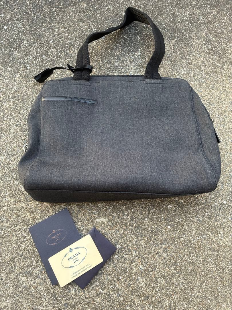 ぞ*の様 PRADA SPORT プラダ　スポーツ　ハンドバッグ グレー　ギャラ