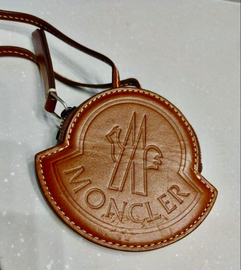 MONCLER ブラウン レザーケース　小銭入れ　モンクレール