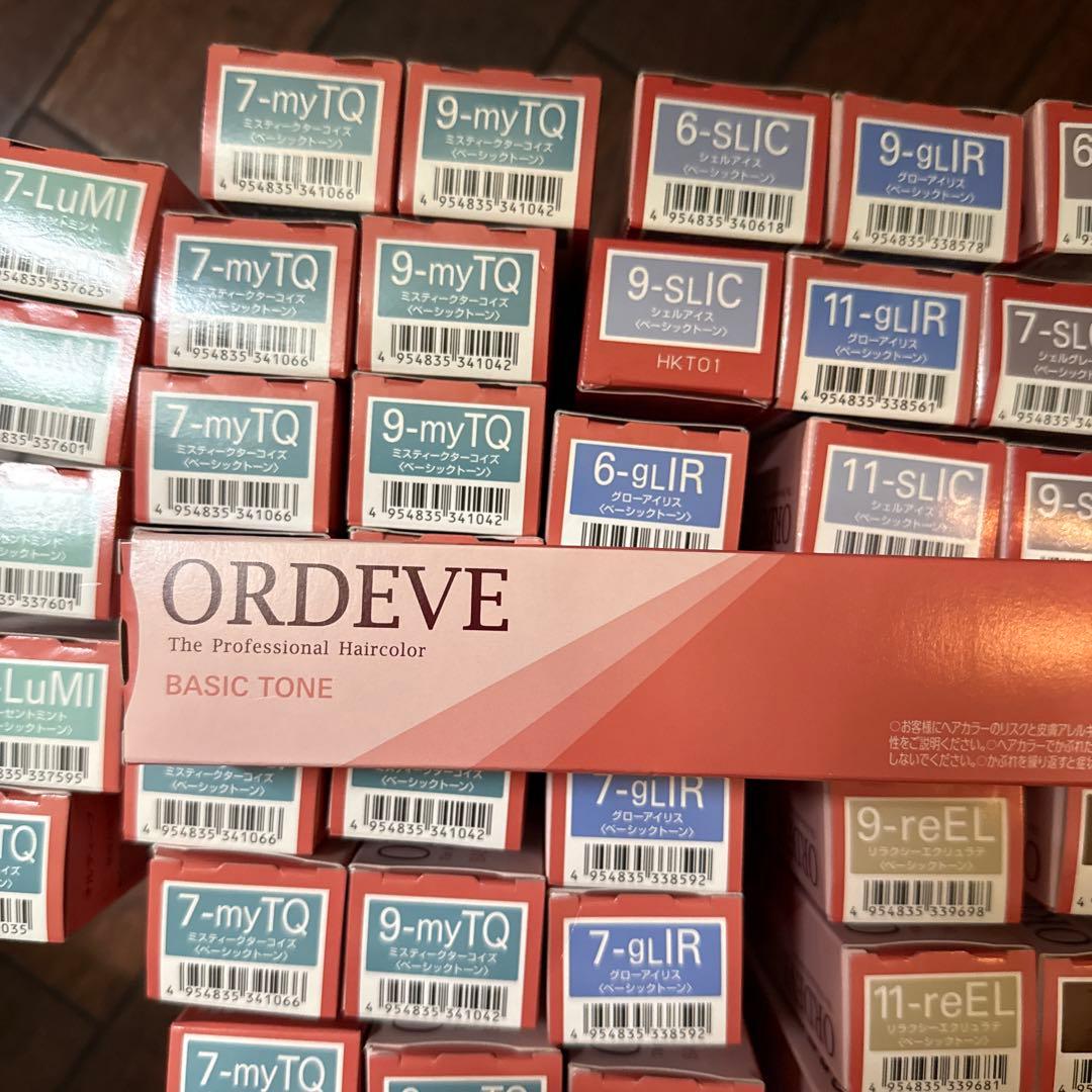 ミルボン　オルディーブ　ベーシックトーン　48本セット ORDEVE（オルディーブ） ミルボン ベーシックトーン 80g と オキシ