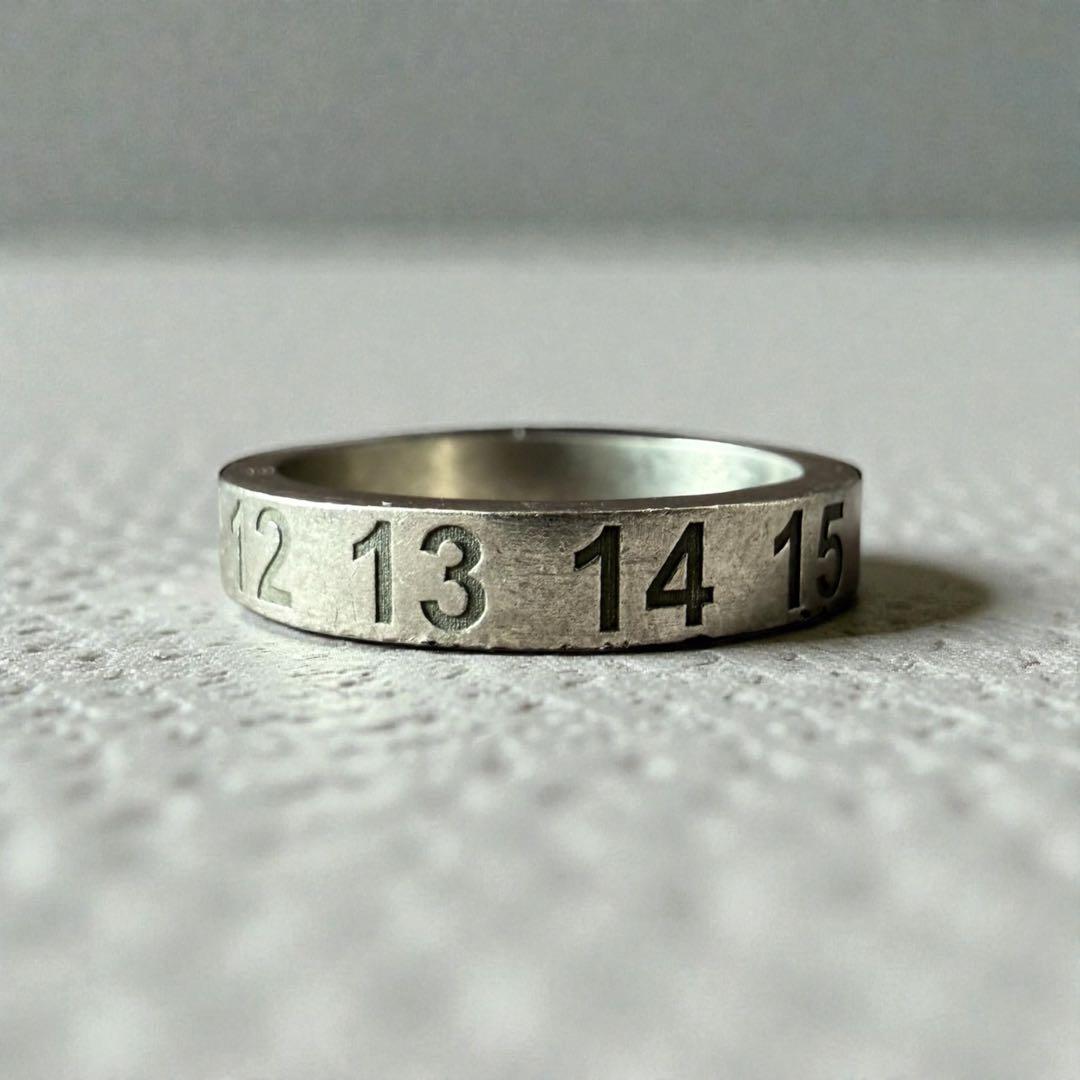 Maison Margiela シルバーリング Sサイズ　ナンバリング