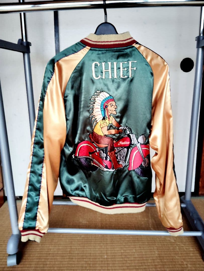 テーラー東洋 舞妓 CHIEF リバーシブルサテンスカジャン メンズ M