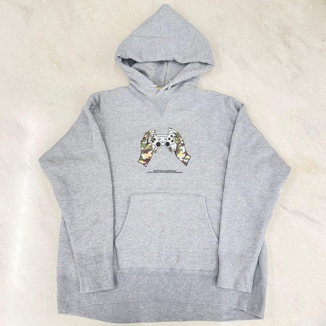 LOOPWHEELER BANZAIPAINTコラボパーカー 中古・古着通販】LOOPWHEELER (ループウィラー) Bonzaipaint (バンザイ